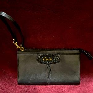 Black Leather Coach wallet.